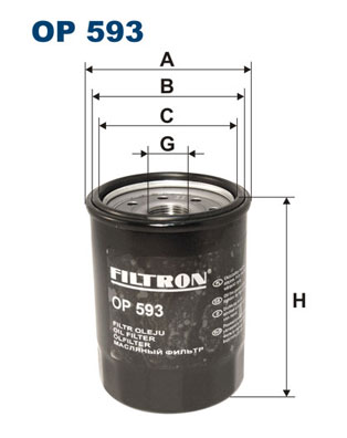 FILTRON OP 593 Filtro olio-Filtro olio-Ricambi Euro