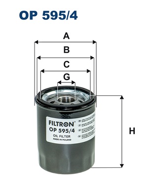 FILTRON OP 595/4 Filtro olio