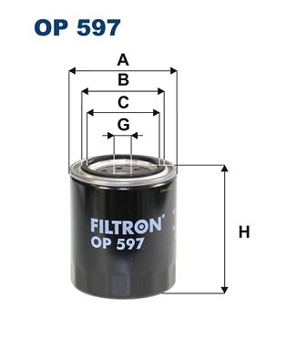 FILTRON OP 597 Filtro olio-Filtro olio-Ricambi Euro