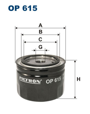 FILTRON OP 615 Olejový filtr