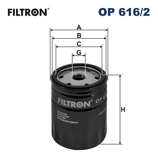 FILTRON OP 616/2 Filtro olio