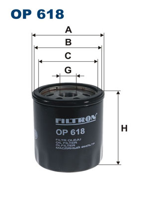 FILTRON OP 618 Filtro olio-Filtro olio-Ricambi Euro