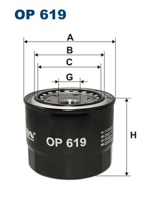 FILTRON OP 619 Filtro olio-Filtro olio-Ricambi Euro