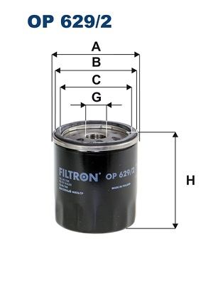 FILTRON OP 629/2 Filtro olio