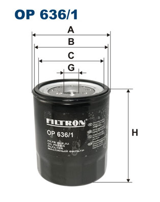 FILTRON OP 636/1 Filtro olio