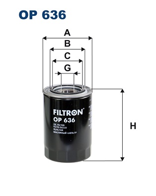 FILTRON OP 636 Filtro olio-Filtro olio-Ricambi Euro