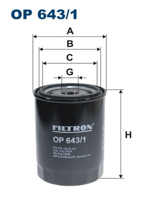 FILTRON OP 643/1 Olejový filtr