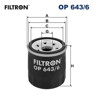 FILTRON OP 643/6 Filtro olio