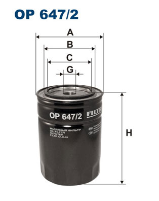 FILTRON OP 647/2 Filtro olio-Filtro olio-Ricambi Euro