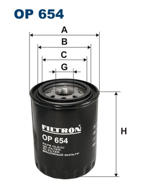 FILTRON OP 654 Olejový filtr