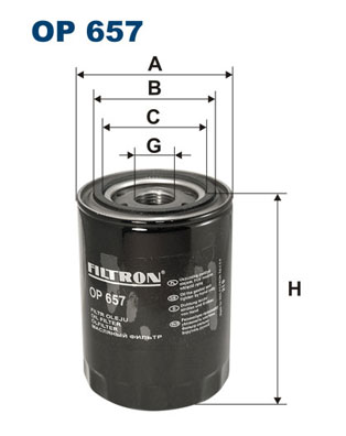 FILTRON OP 657 Filtro, Sistema idraulico di lavoro