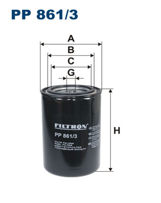 FILTRON PP 861/3 Filtro carburante-Filtro carburante-Ricambi Euro