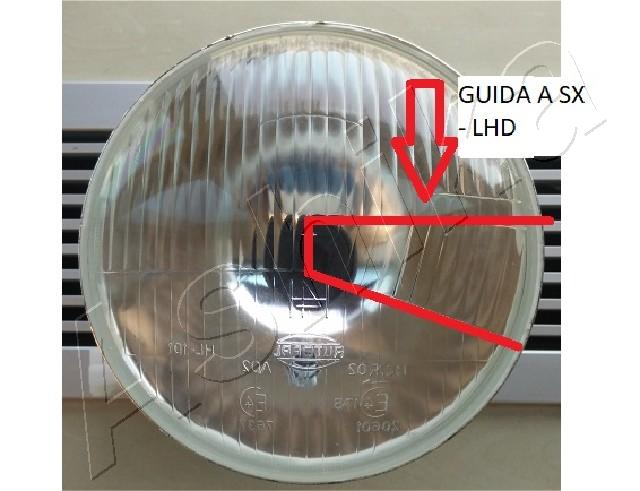ASHIKA 07-00-002 Insert, headlight for DAIHATSU HONDA ISUZU MAZDA MITSUBISHI NISSAN SUBARU SUZUKI TOYOTA