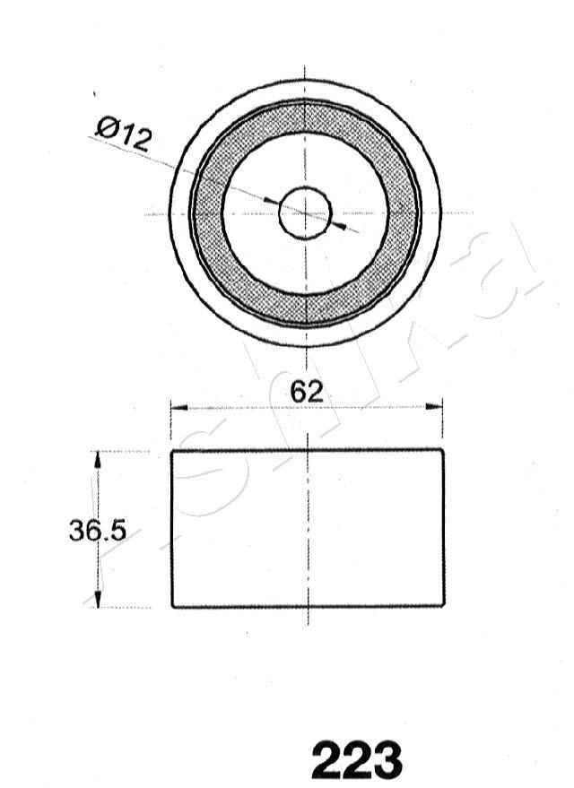 ASHIKA 45-02-223 Tendicinghia, Cinghia dentata