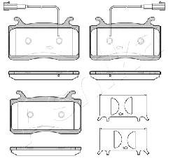 ASHIKA 50-00-0250 Kit pastiglie freno, Freno a disco
