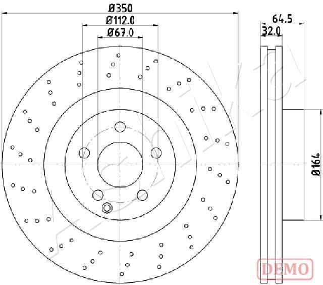 ASHIKA 60-00-0543C Brake...