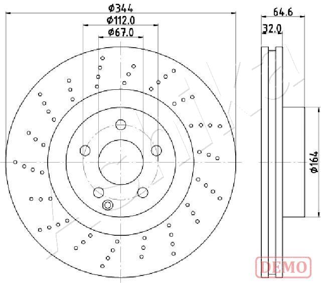 ASHIKA 60-00-0558C Brake...