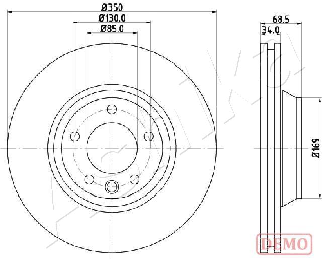 ASHIKA 60-00-0931C Brake...