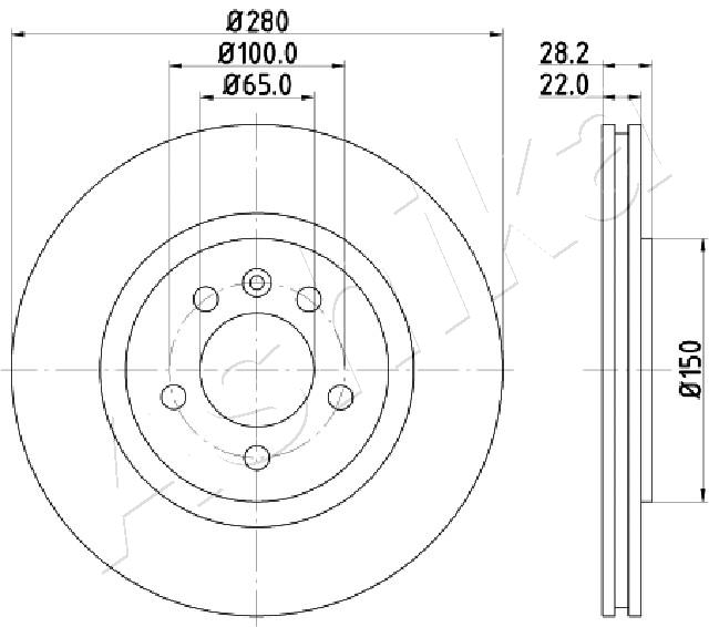 ASHIKA 60-00-0944 Discofreno