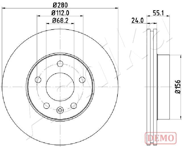 ASHIKA 60-00-0958C Brake...