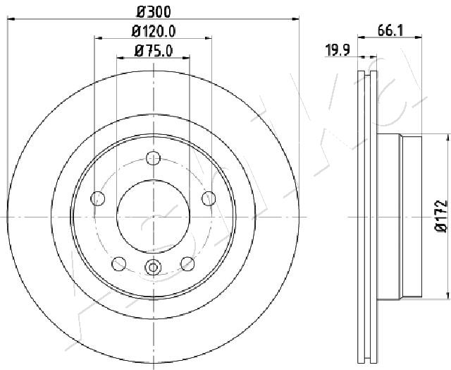 ASHIKA 61-00-0101 Discofreno