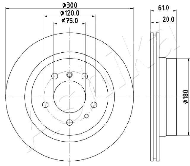 ASHIKA 61-00-0118 Discofreno