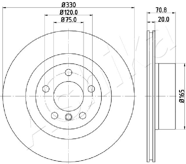 ASHIKA 61-00-0127 Discofreno