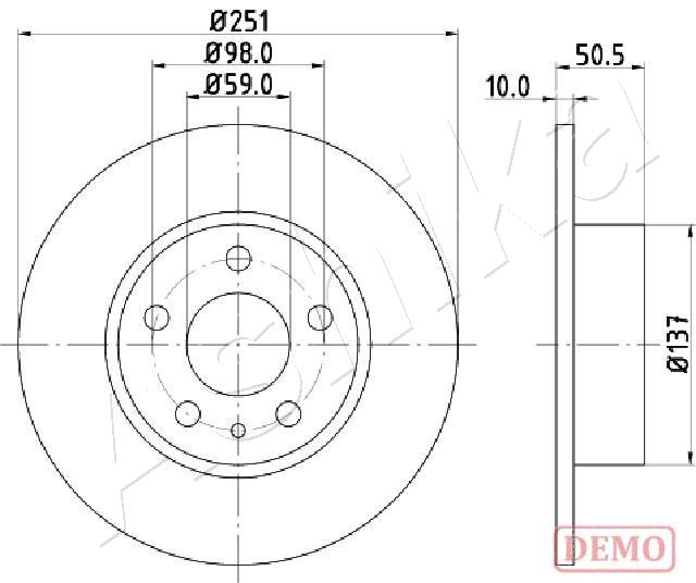 ASHIKA 61-00-0202C Brake...