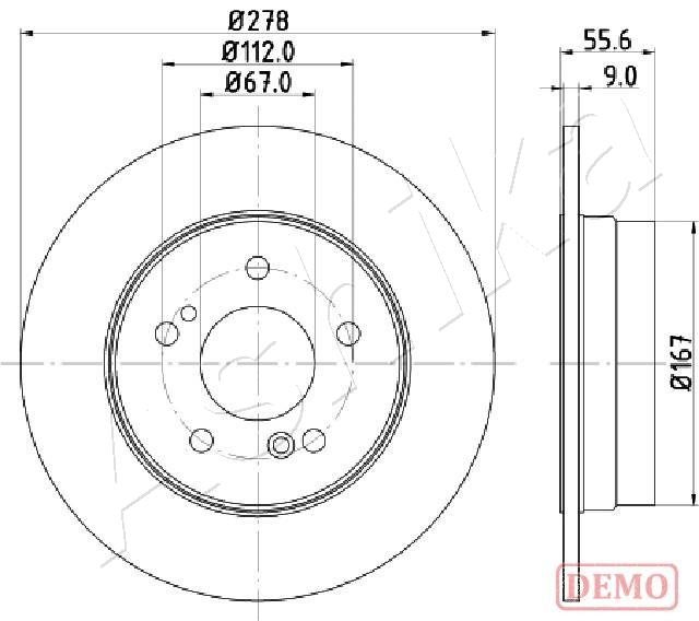 ASHIKA 61-00-0505C Brake...
