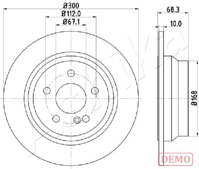 ASHIKA 61-00-0513C Brake...