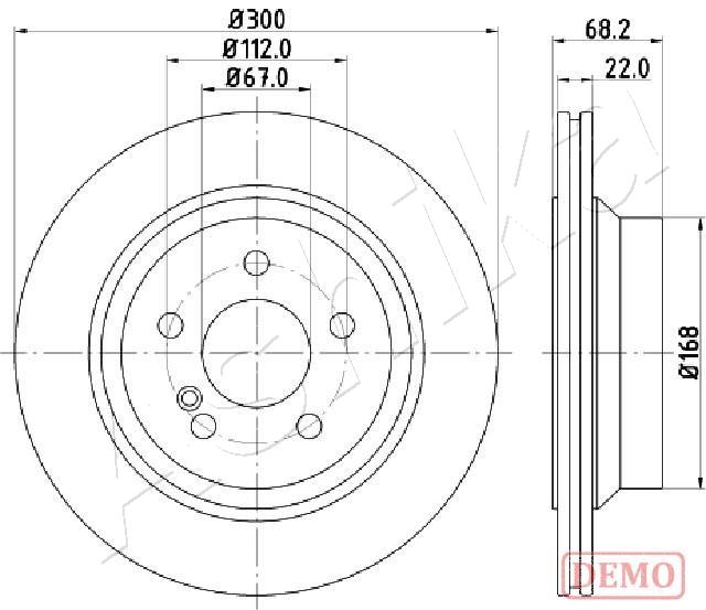 ASHIKA 61-00-0514C Brake...