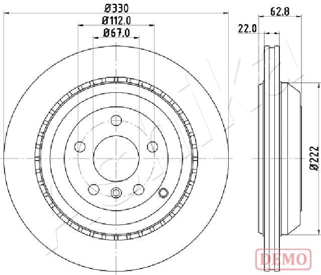 ASHIKA 61-00-0519C Brake...