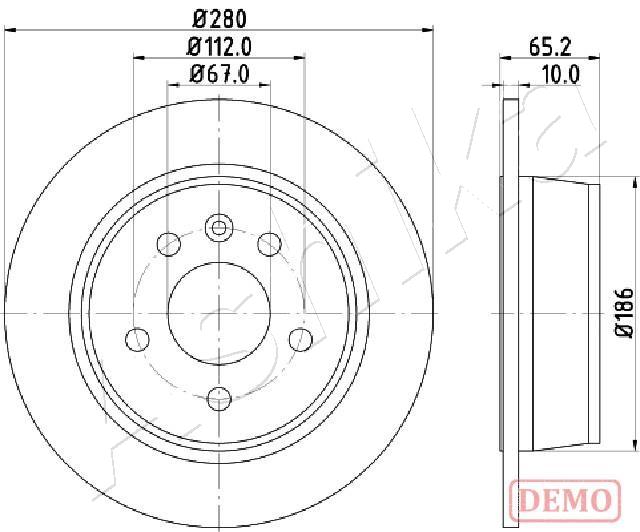 ASHIKA 61-00-0530C Brake...