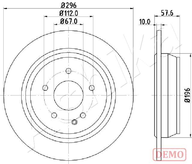 ASHIKA 61-00-0532C Brake...