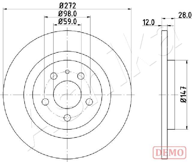 ASHIKA 61-00-0606C Brake...