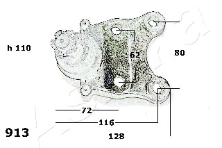 ASHIKA 73-09-913 Giunto di supporto / guida-Giunto di supporto / guida-Ricambi Euro