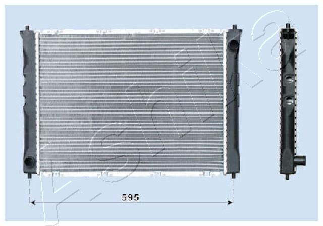 ASHIKA RDA012042 Radiatore, Raffreddamento motore