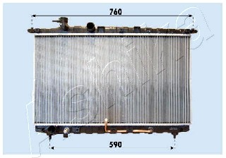 ASHIKA RDA283094 Radiatore, Raffreddamento motore-Radiatore, Raffreddamento motore-Ricambi Euro