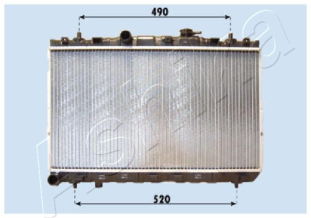 ASHIKA RDA283099 Radiatore, Raffreddamento motore