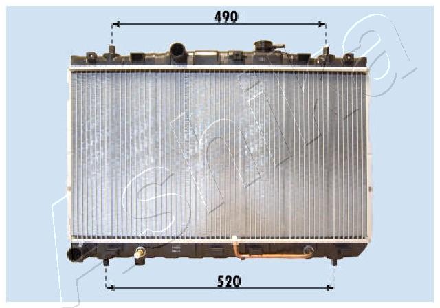 ASHIKA RDA283100 Radiatore, Raffreddamento motore-Radiatore, Raffreddamento motore-Ricambi Euro