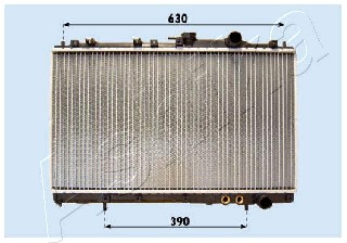 ASHIKA RDA283101 Radiatore, Raffreddamento motore