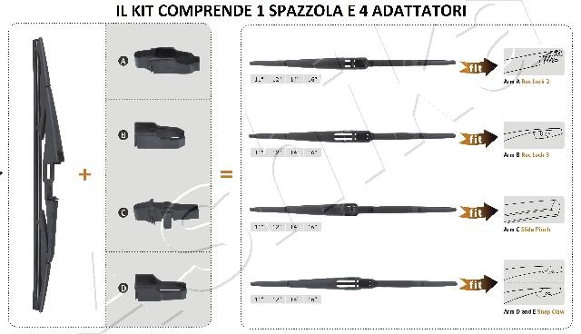 ASHIKA SA-X28R Spazzola tergi