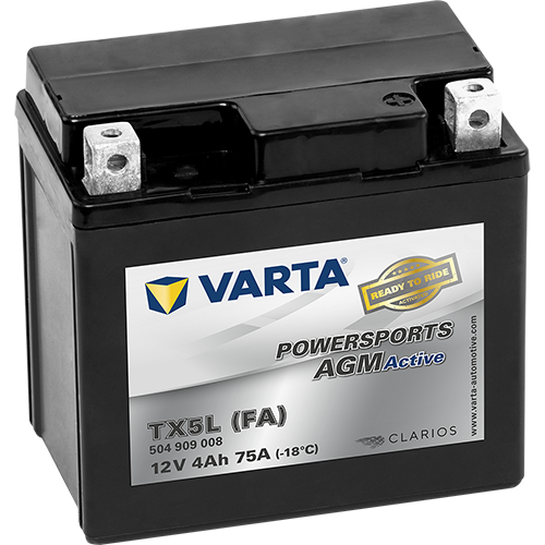 VARTA 504909008I312 Starter Battery for APRILIA BAOTIAN BETA CPI HMRacing HONDA HUSABERG HUSQVARNA KEEWAY KTM KYMCO MALAGUTI MBK