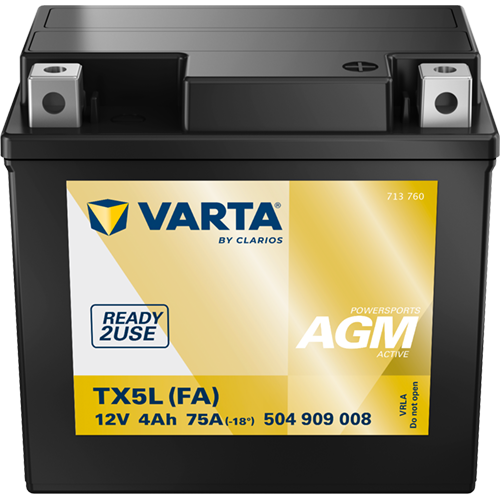 VARTA 504909008K542 Starter Battery for APRILIA BAOTIAN BETA CPI HMRacing HONDA HUSABERG HUSQVARNA KEEWAY KTM KYMCO MALAGUTI MBK