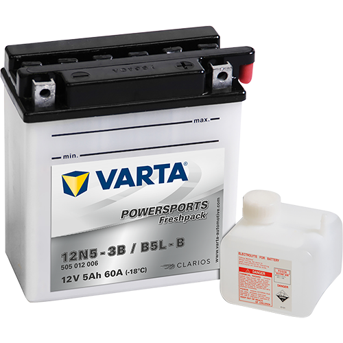 VARTA 505012006I314 Starter Battery for HERCULES HONDA KYMCO MAICO MALAGUTI MZ PEUGEOT PIAGGIO SACHS SIMSON SUZUKI VESPA YAMAHA