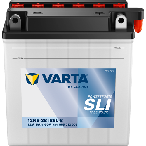 VARTA 505012006K544 Starter Battery for HERCULES HONDA KYMCO MAICO MALAGUTI MZ PEUGEOT PIAGGIO SACHS SIMSON SUZUKI VESPA YAMAHA