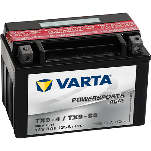 VARTA 508012014I314 Starter Battery for AC AEON APRILIA BENELLI BETA BMW CAGIVA CCM DAELIM ETON HONDA HUSABERG HUSQVARNA HYOSUNG