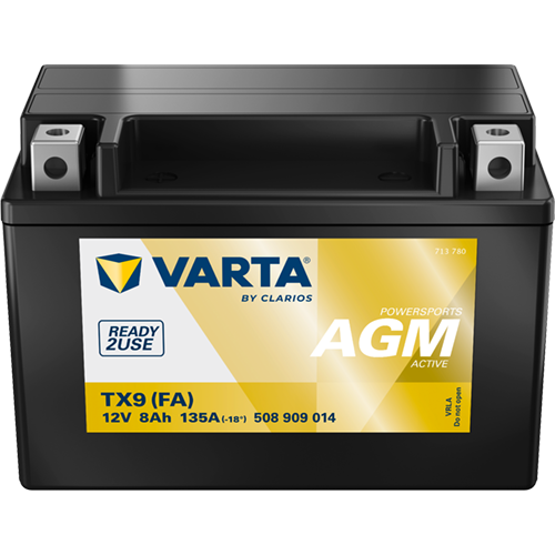 VARTA 508909014K542 Starter Battery for AEON APRILIA BENELLI BETA BMW CAGIVA CCM DAELIM ETON HONDA HUSABERG HUSQVARNA HYOSUNG IT