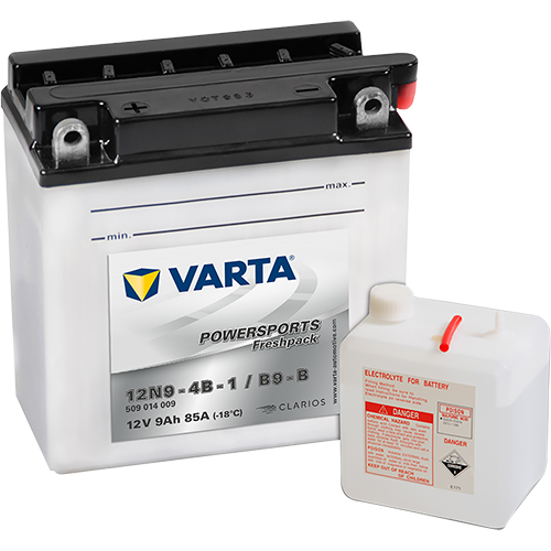 VARTA 509014009I314 Starter Battery for APRILIA BENELLI BRIXTON CAGIVA DAELIM DERBI GILERA HONDA ITALJET KAWASAKI KEEWAY KTM LML