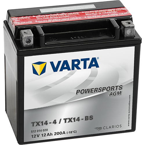 VARTA 512014020I314 Starter Battery for ADIVA APRILIA BENELLI BMW BUELL CAGIVA GILERA HARLEY-DAVIDSON HONDA HOREX HUSQVARNA HYOS